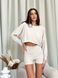 В&rsquo;язаний комплект домашнього одягу More Homewear (шорти та світшот), натуральна віскоза, розмір XS-S 147365295 фото 3