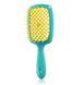 Щетка для волос Janeke Superbrush бирюзовая с желтым