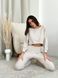 Вязаный комплект домашней одежды More Homewear (штаны и свитшот), натуральная вискоза, размер M-L 937365295 фото 2